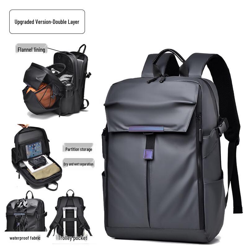 

Lishen Men s Multifunctional Travel Laptop Backpack 33-44L