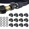 12 PCS Garden Hose Shut Off Valves For Water Control Hose Repair Extension Water Connector Extender Valves With Switch  Watering