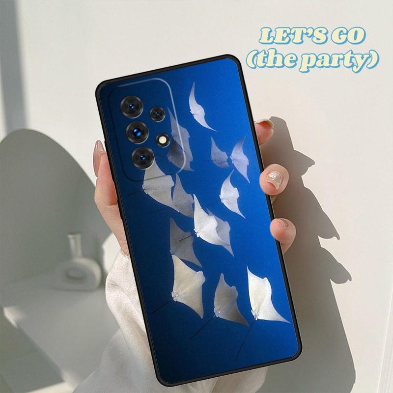 

Animal Manta Ray phone case For Samsung Galaxy A42 A31 A40 A51 A71 A32 A80 A91 A52 A72 A73 A20e A21S A50 A70 A11 A12 Cover Samsung A71 5G