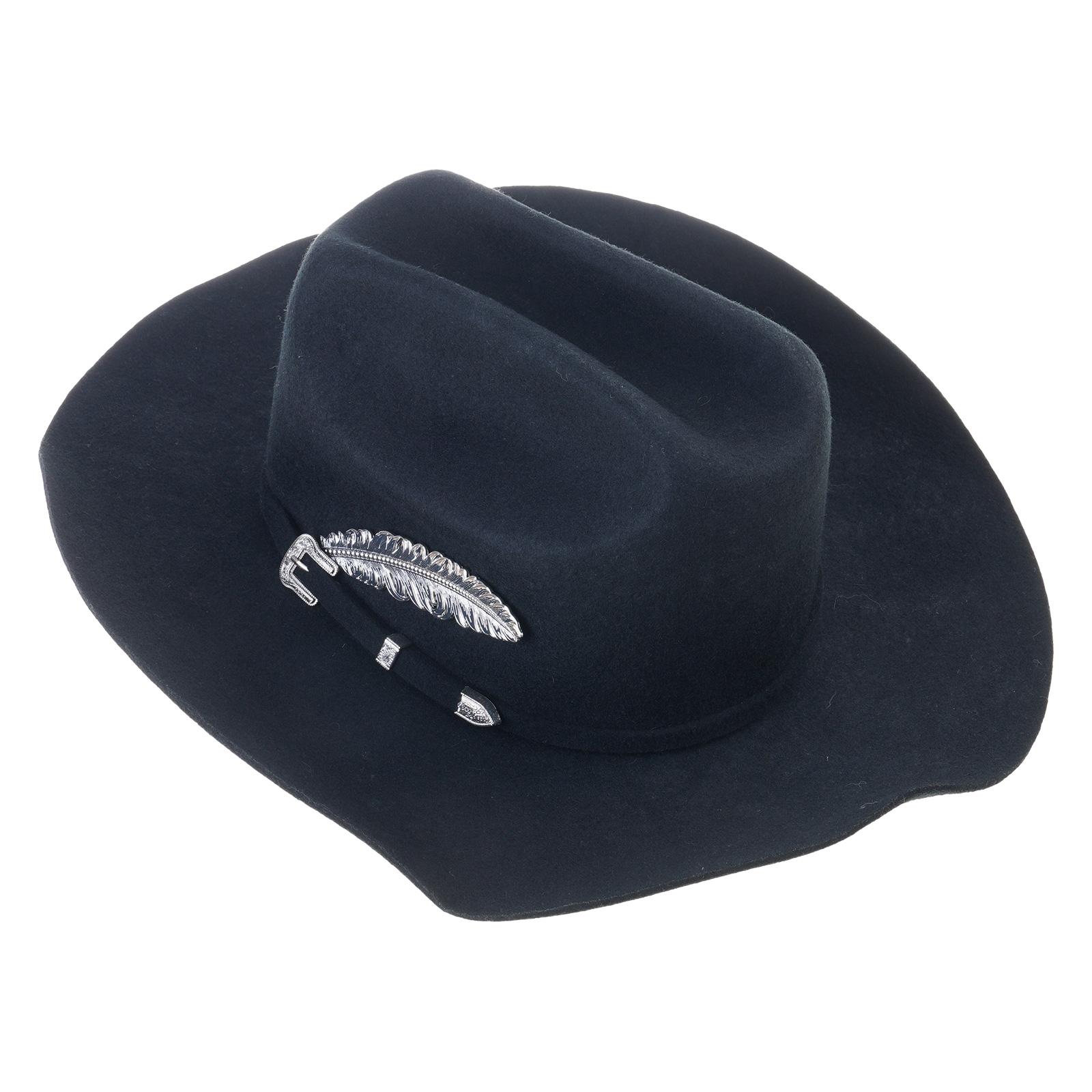 

Woven Belt Hat for Formal Event All Matching Panama Hat Stage Performers Fedoras Adult Winter Warm Wool Hat for Party чорний