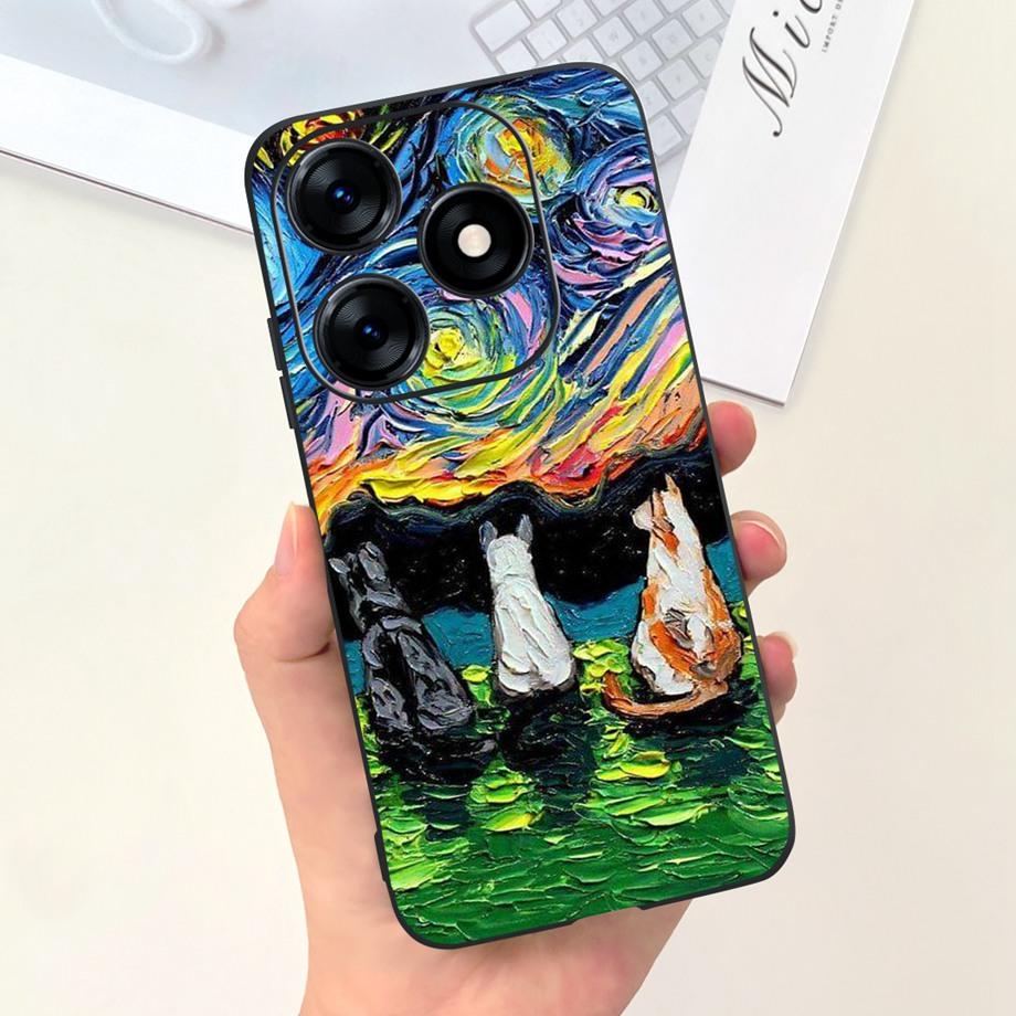 

Чехол для Tecno Spark 10C KI5k KI5m Tecno Spark 10 Pro Spark10 Задняя крышка Ударопрочный Жидкий силикон Чехол Астронавт Динозавр Tecno Spark 10 Pro
