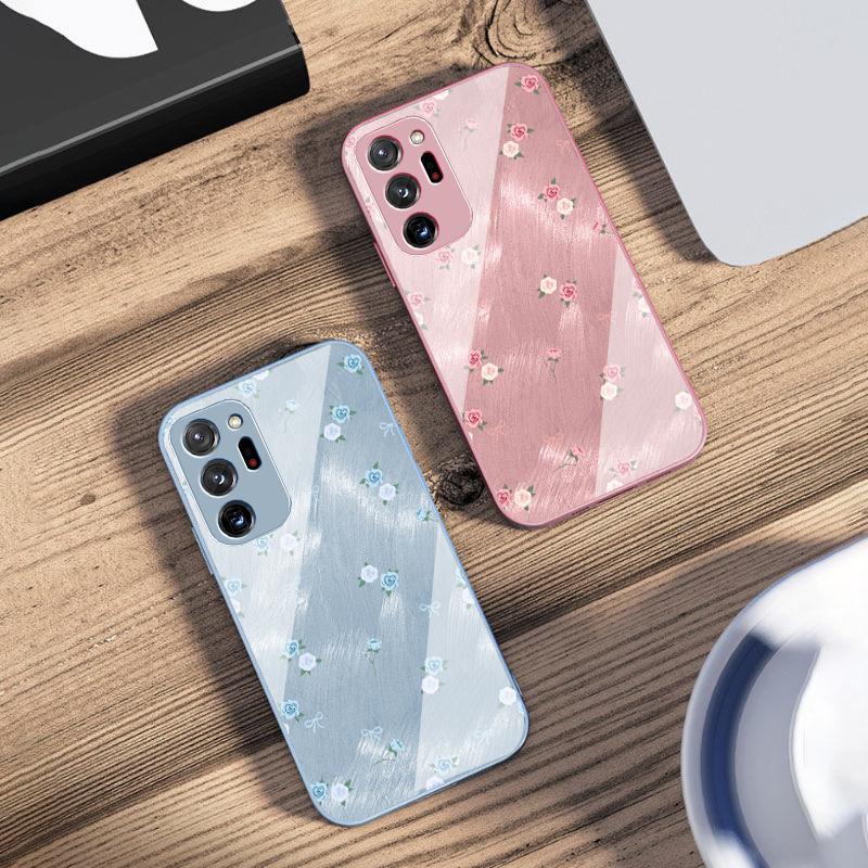 Gradient Yellow Rose For Samsung M02 12 Note 8 9 10 20 A 01 A02 A03 Core 04 05 06 10 12 13 14 15 A16 glass Ultra phone case