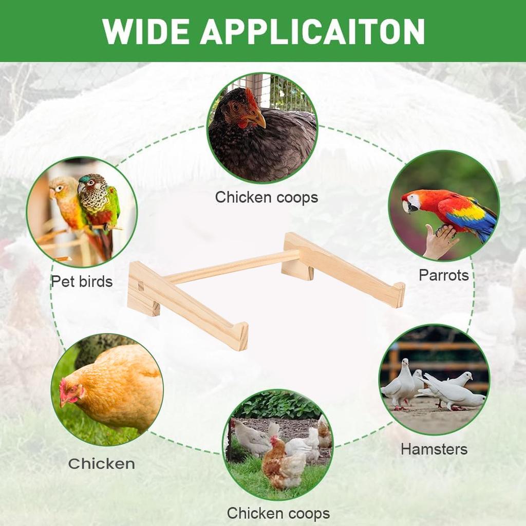 Hühnerstall Stange Geflügel Trainingsstange Holz Sitzstange Für Henne Küken Vögel Papagei Spielen Sitztraining Unterstützung Aufzuchtbox