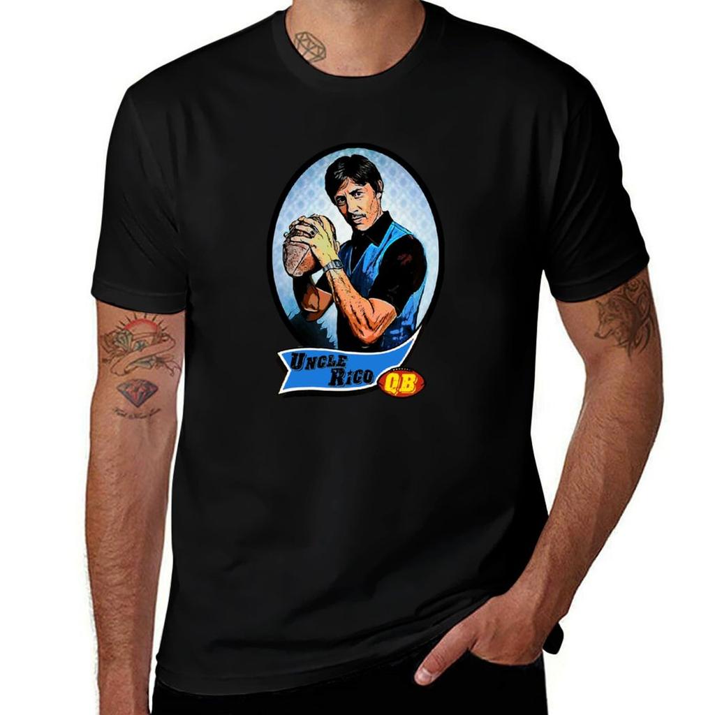 Uncle Rico Football Card Tshirt Work Short Sleeve Cotton Top Tshirt