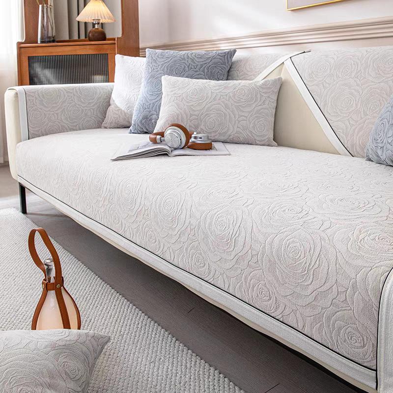 

Подушка для дивана из шенилла, простая, в европейском стиле, противоскользящая подушка, чехол для дивана в европейском стиле Four Seasons 70*70cm