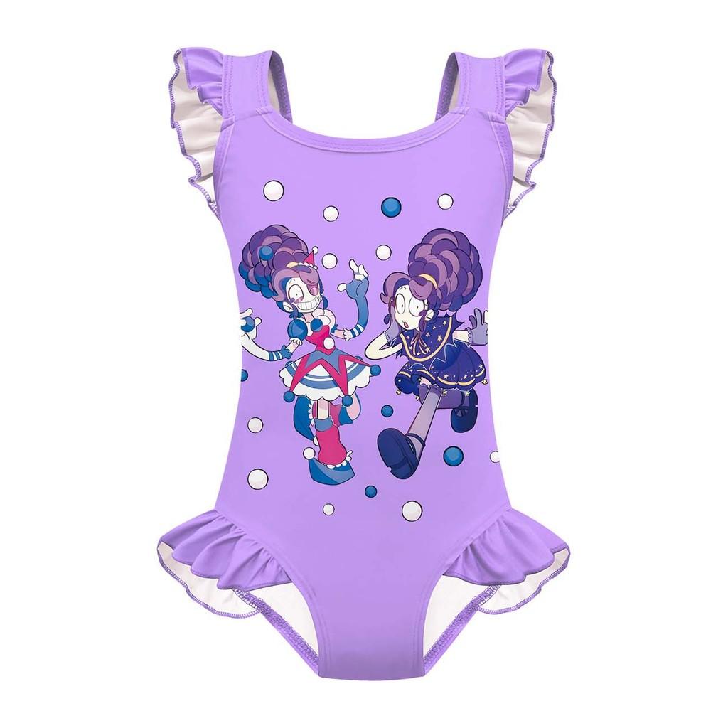 20896 Kids Girls Lily Lovebraids Funny Swimsuit Swimwear 100cm фиолетовый