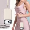 Crossbody Leather Wallet Phone Case For iPhone 17 Pro Max Air 17e 16e 15 14 Plus 13 12 Mini 11 Card Holder Wrist Strap Cover