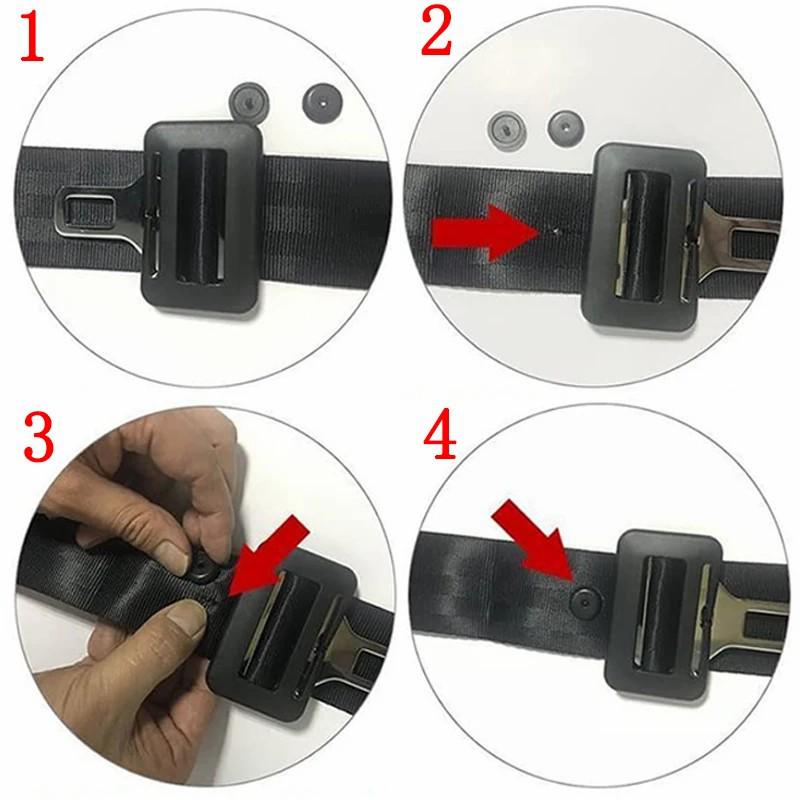 Three-Point Anti-Slip Seat Belt Buckle with Mushroom Head Snap