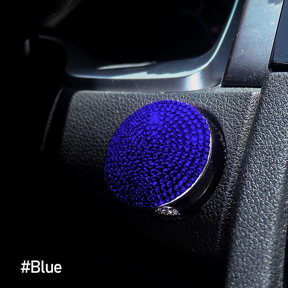 Aprindere mașină Onekey Start Stop Buton comutator Buton Capac de protecție Decorare auto Interior Stras Accesorii motor