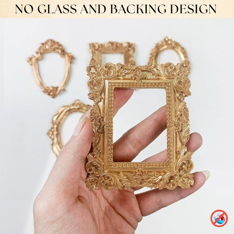 Mini Picture Frame Retro Scrapbooking Crafts Picture Frames Decoration Diy Wall Hanging Jewelry Display Props Desktop Ornaments