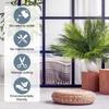 20.47in 9Leaves Artificial Tropical Plants Fake Palm Plant Branch Green Leaves for Home Garden Office Jungle Carnival Decoration