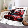 Custom Name Racing Theme Printed Blanket - Perfect for Couch, Bed, Travel & Outdoor Use | Machine Washable, Cozy & Durable.