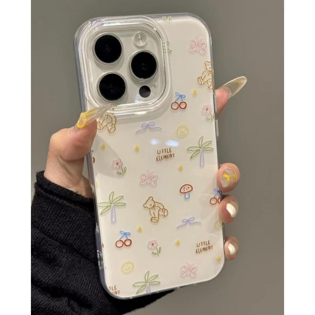 

Single Layer Colorful Fruit for IPhone16promax Mobile Phone Case for Apple 15 New Model 14pro Cute For Apple 6