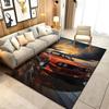 Classic Car Design Area Rug Vintage Style Carpet for Living Room and Bedroom Non-Slip Creative Floor Mat Home Decor Washable