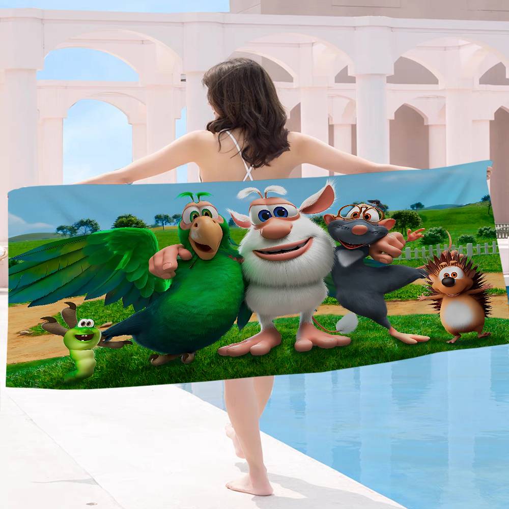 Asciugamano da Spiaggia B-Booba a Cartoni Animati Asciugamani da Bagno Colorati per Ragazza Microfibra Asciugatura Rapida Personalizzato Senza Sabbia Spiaggia Yoga Spa Palestra Piscina