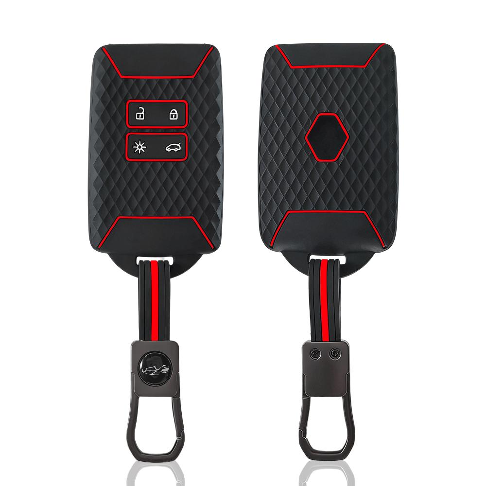 

Силиконовый чехол для автомобильного ключа Smart Remote Fob Shell для Renault Captur Koleos Kadjar Arkana Megane Dacia Duster Sandero Stepway