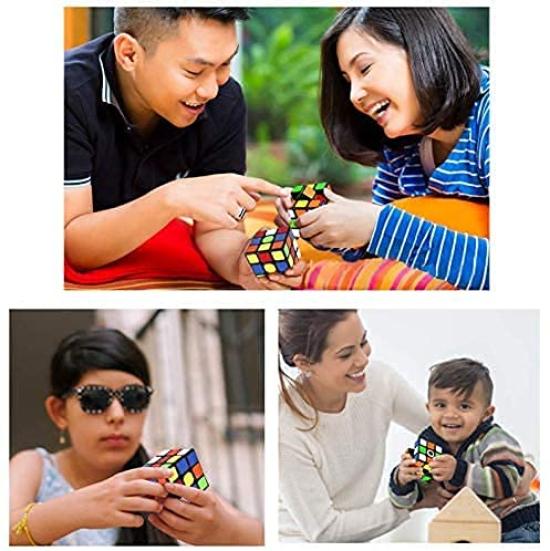 XMD Magic Set of 2 Competition 3x3 Magic Brain Educational Toy Cube, Cubes, Square, Pop-Proof, Training,
