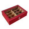 Fashion Leather Sunglasses Storage Box-Multi Grid Large Capacity Case Jewelry Display Collection Box for Sunglasses Organization
