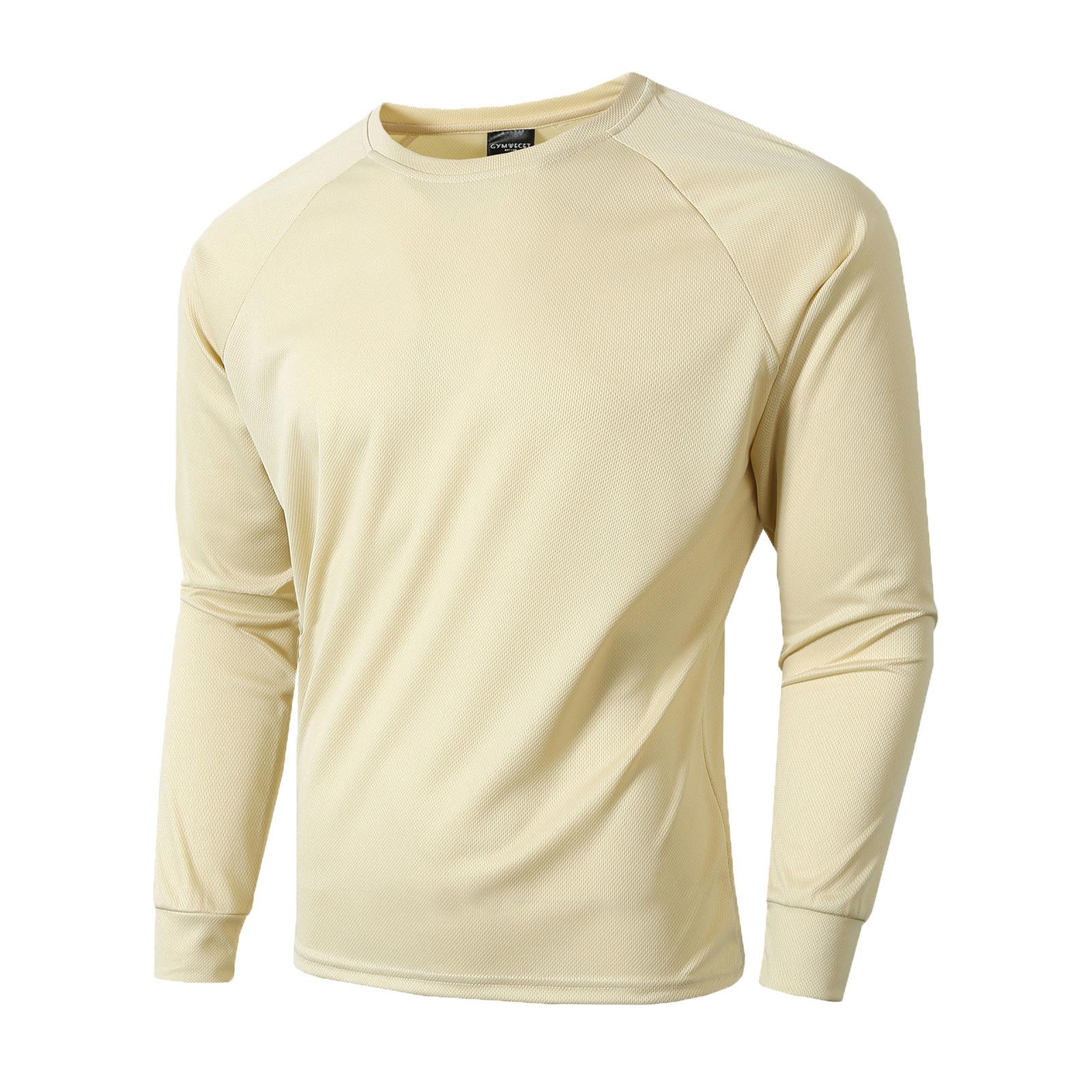 Мужская модная рубашка с цветными блоками с лацканами повседневный топ с длинным рукавом L бежевый 1219₽