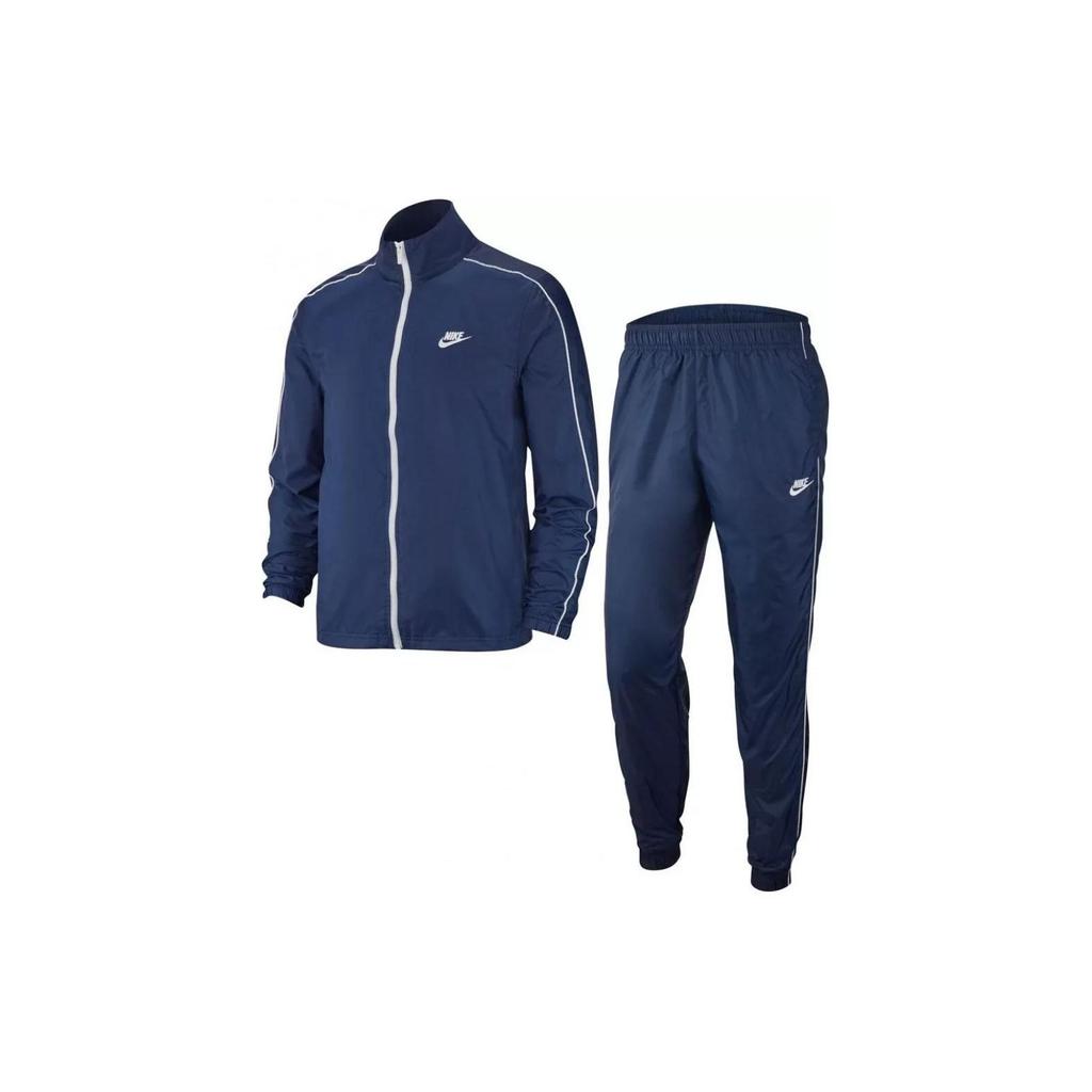 Nike Zip Print Logo Sports Suit Men Suit Blue BV3030-410
