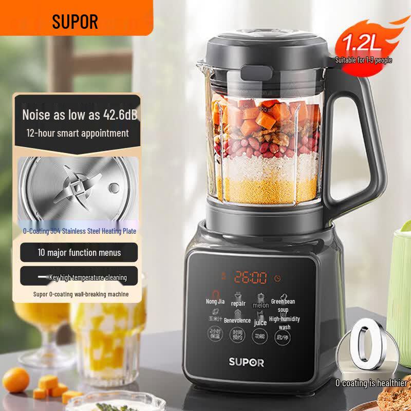 SUPOR 1.2L Silent Multi-functional Blender CN plug (adapter included)