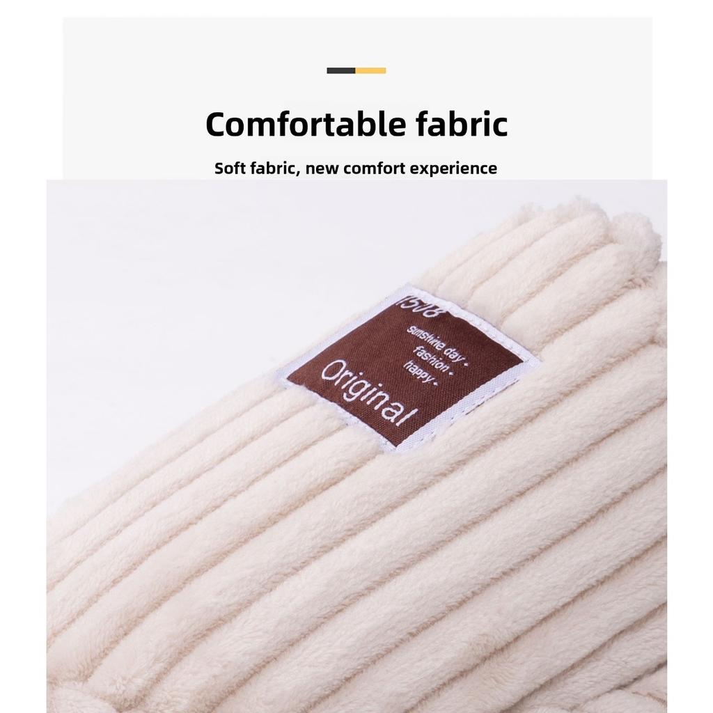 Winter Home New Cotton Slippers, Cross-border Leisure and Comfortable Furniture, Cotton Shoes with Added Velvet On One Foot, Cotton Slippers