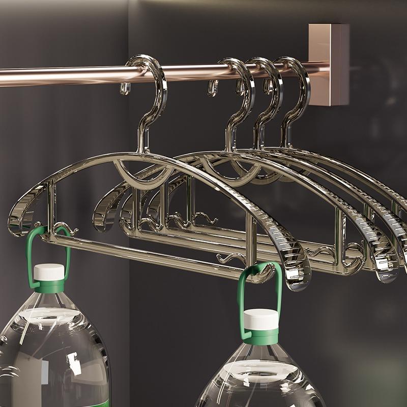 Transparent, Traceless, Stackable Clothes Drying Rack, Anti-shoulder Corner Plastic Clothes Hanger, Wide-shoulder Anti-slip Clothes Support