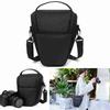 Nylon Triangle Black Camera Bag Waterproof Shoulder Camera Bag for Canon Nikon Sony Micro Single DSLR Photographic Equipment