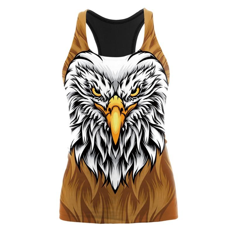 Halloween Animal Anime Digital Print Women's I-shaped Vest Yoga Top