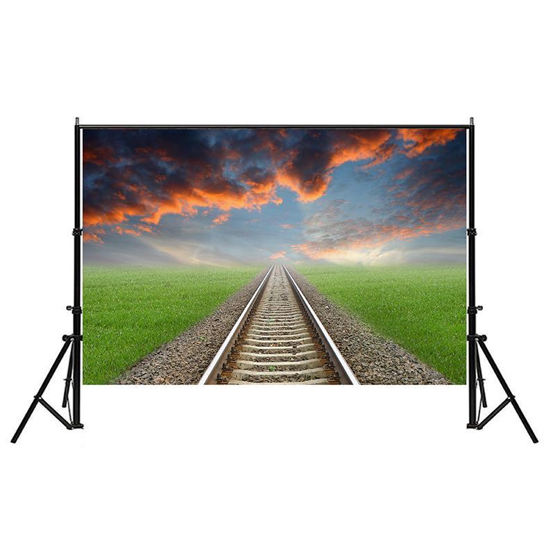 Railway Landscape Backdrop for Studio,Live Streaming,Parties Decor,Bedroom,Office,Background Tapestry