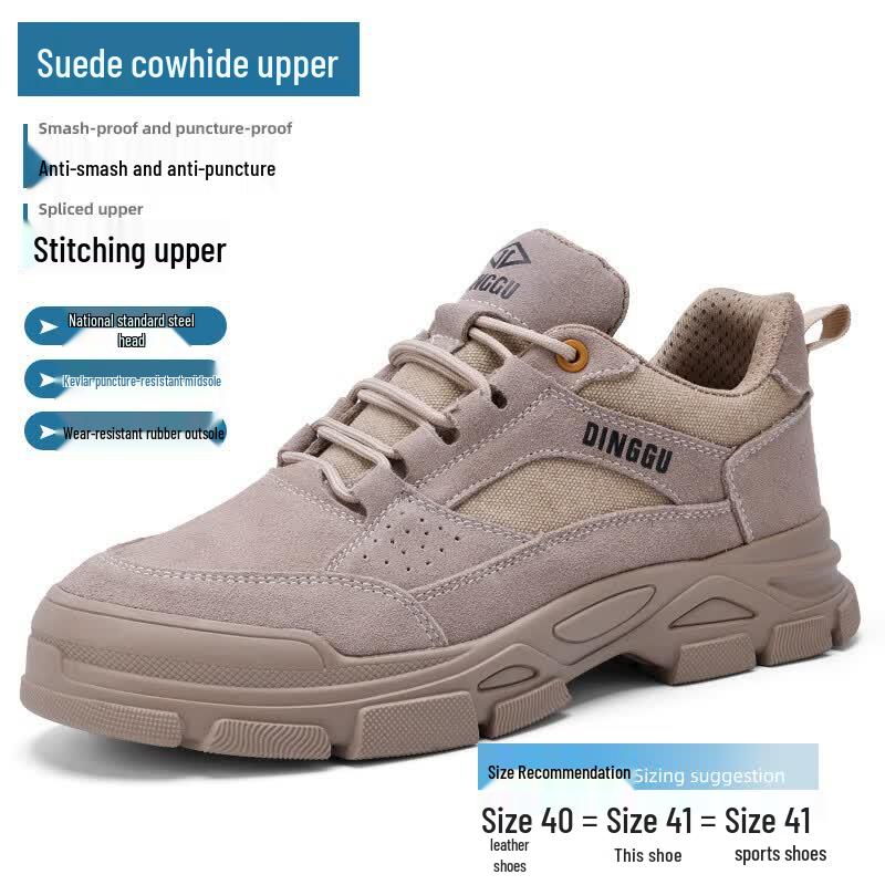 Dinggu Men s Anti-Smash Puncture-Resistant Work Safety Shoes 38