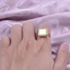 6pcs/lot Gold Plated Stainless Steel Base Rings Settings DIY Blank Knuckle Rings for Women Jewelry Charms Never Fade Wholesale