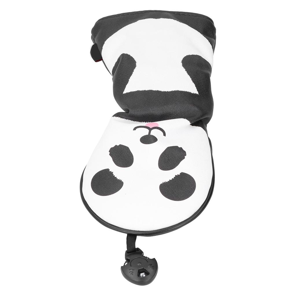 PU Leather Golf Wood Head Covers Waterproof Cartoon Thicken Plush No.5  Golf Club Headcover