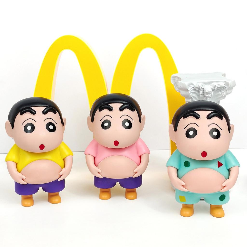 Crayon Shin Chan Pvc Action Figure With Interactive Belly For Collectors And Kids