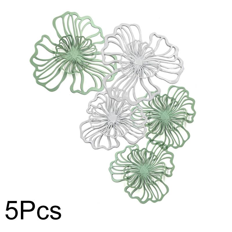 1 STK Wandmontiertes Mehrfarbiges Hohlmuster Doppellagig Heimdekoratives Eisen Kunst im Böhmischen Stil Elegant