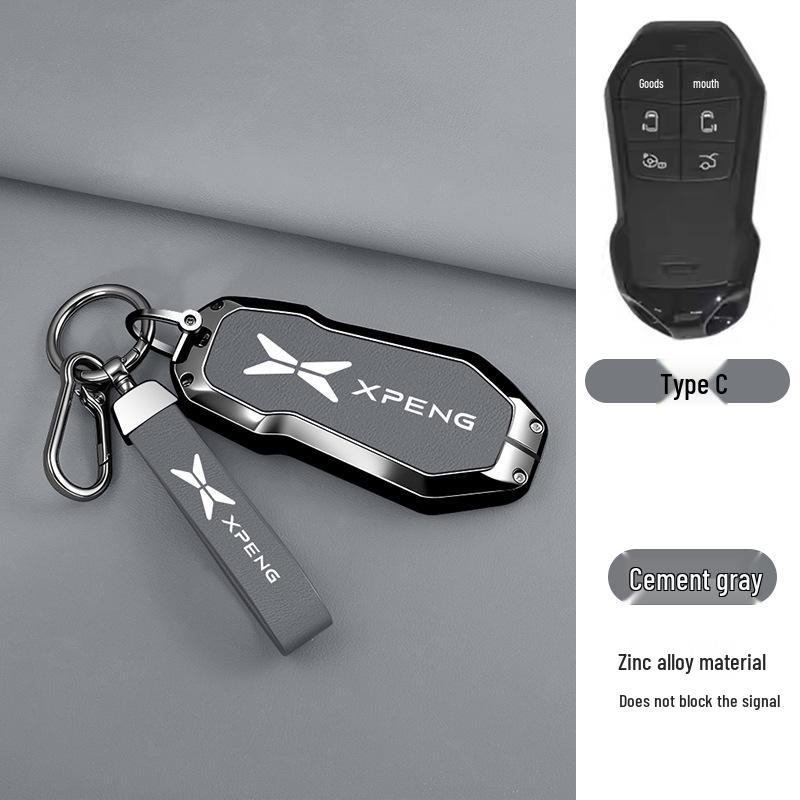 Xiaopeng X9 2026 Ultra Metal Key Case with Remote Control Buckle - New Model Protective Shell