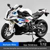 1:12 Kawasaki Ducati Alloy Motorcycle Toy with Sound, Light, and Sliding Motion