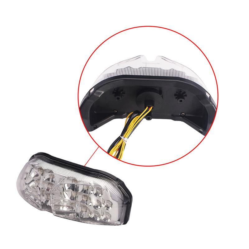 Rear Taillight Motorcycle Brake Turn Signal Integrated Tail Lights for Yamaha FZ8 Fazer 2010 2011 2012 2013