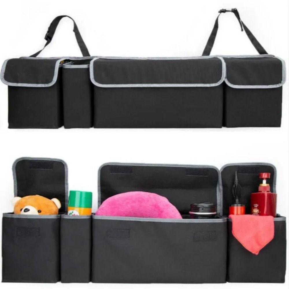 Multi-pocket Car Trunk Hanging Storage Bag Waterproof Car Seat Back Organizers  Automobile Interior