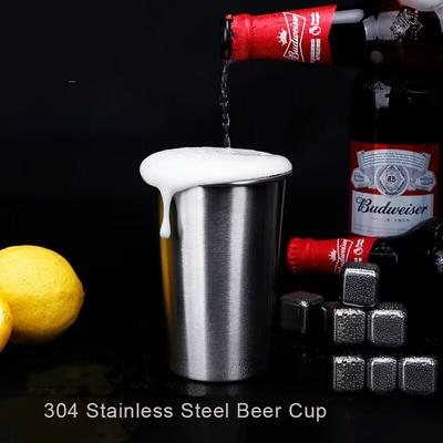 500ml Outdoor Ultralight Camping Tableware Cup Stainless Steel Picnic Utensils Drink Cups Water Beer Mugs Set Hiking Supplies