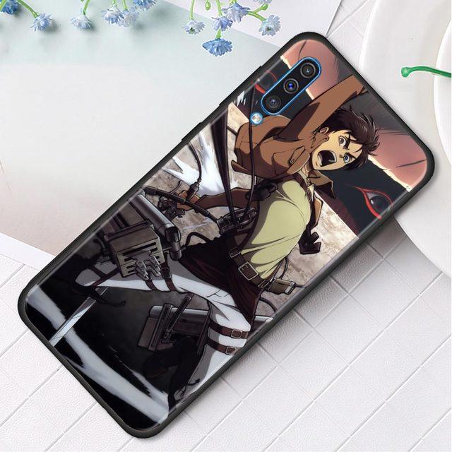 Kryt na telefon pro Samsung Galaxy A50 A70 A10 A20e A30 A40 A20s A10s A10e A80 A90 A60 A30s Silikonový kryt pouzdro Attack On Titan Anime