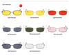 Korean Fashion Retro Square Sunglasses 182 – Versatile Ocean Lens Street Style