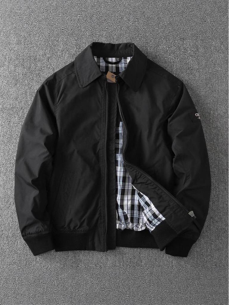 Herren Herbst/Winter Schlanke Passform Windjacke: Business Casual, Vielseitig, Doppellagige Reversjacke.