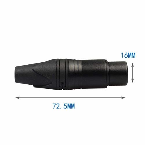 B Baosity XLR 3-Pin Male/Female Audio Connector