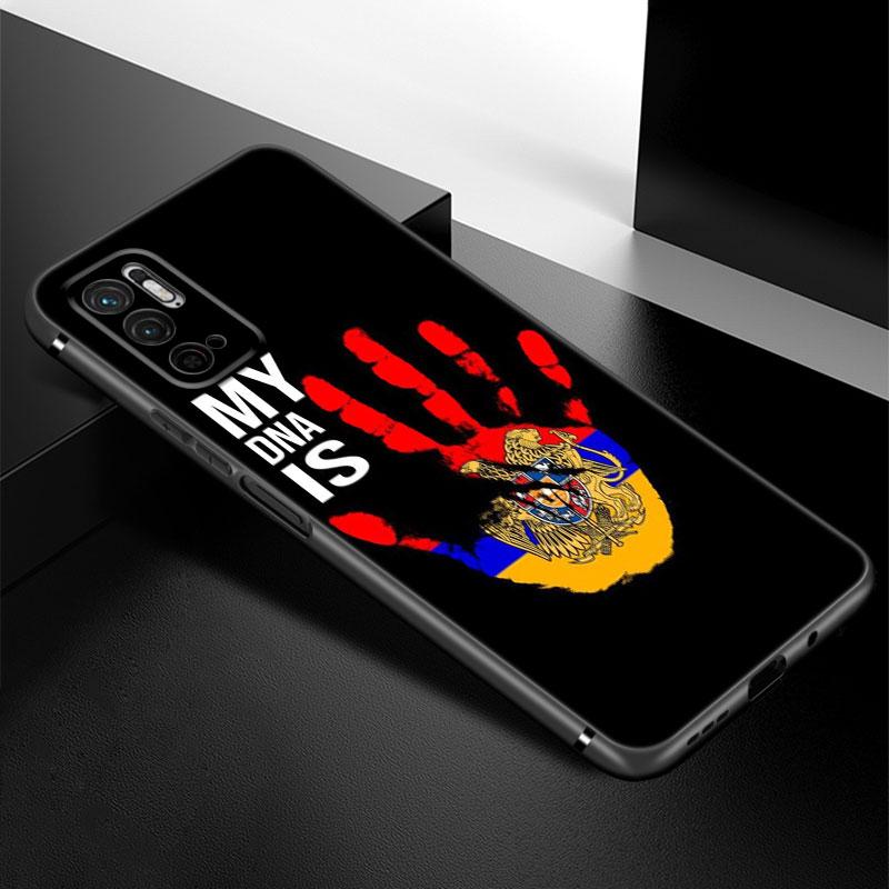 Armenia Armenians Flag Phone Case For Xiaomi Redmi Note 7 8 9 10 Lite 11 11E 11T 12 Pro 11S 4G 10T 5G 8T 9S 10S TPU Black Cover