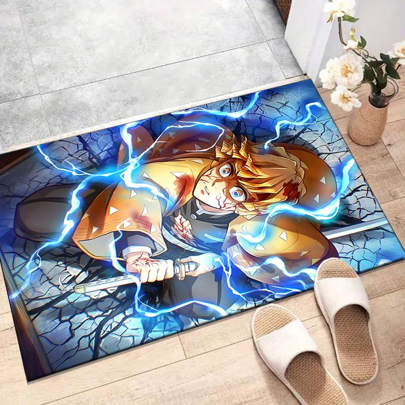 Agatsuma Zenitsu (6)Printed Area Rug Carpet for Bedroom Living Room Home Decor Rugs Mat Non Slip Mat Rug for Bedside