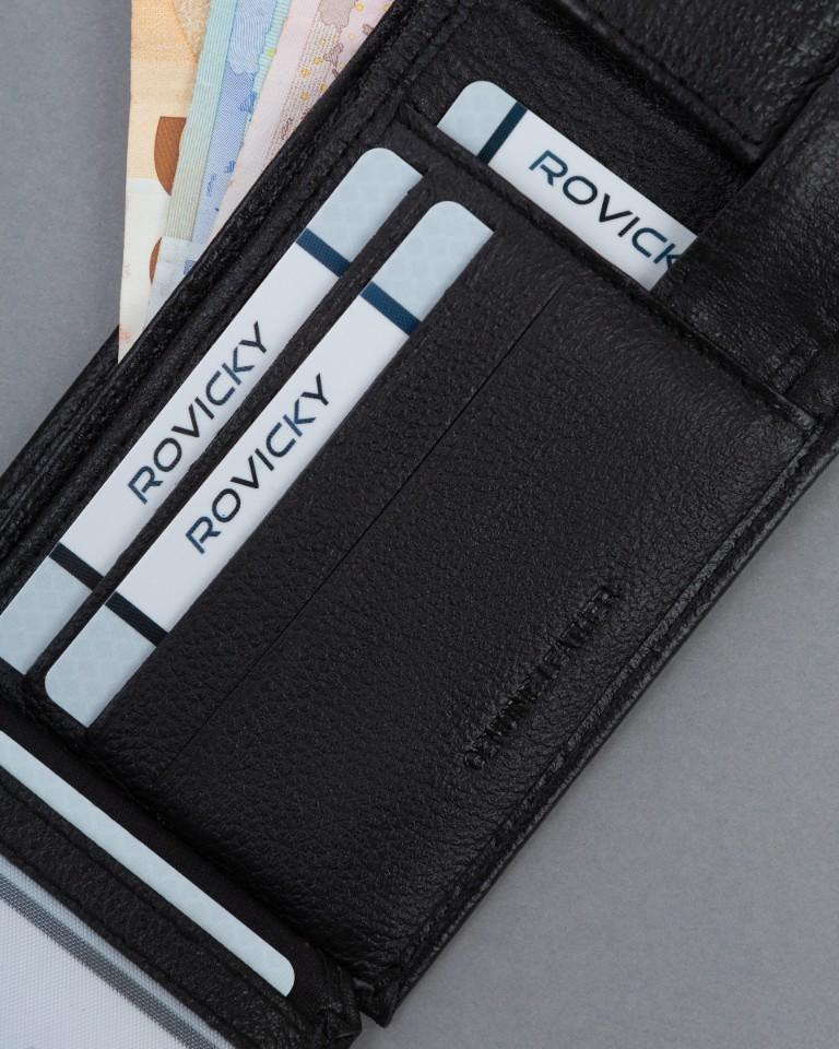 Men's Leather Wallet 0035L-PDM-BP-9045 Black