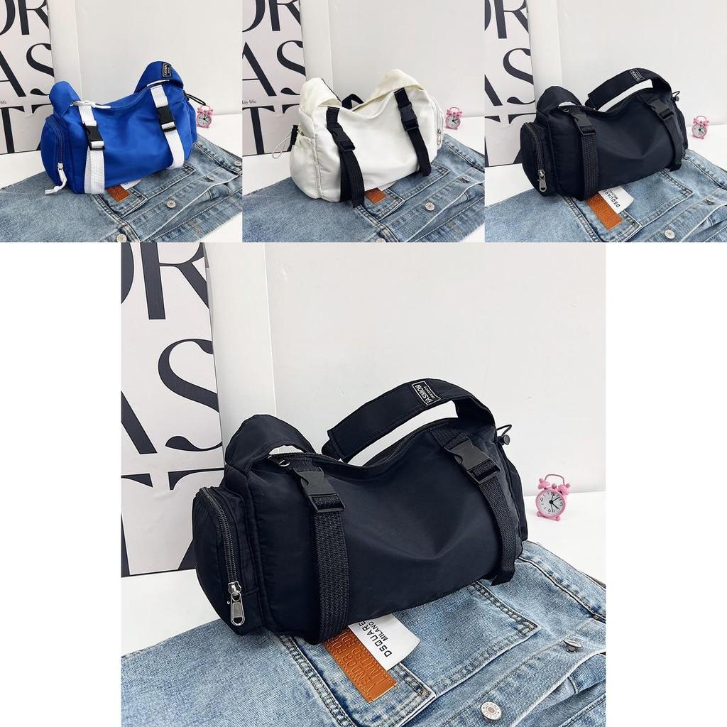 Stylish Black Nylon Crossbody Bag For Women With Large Capacity And Trendy Design