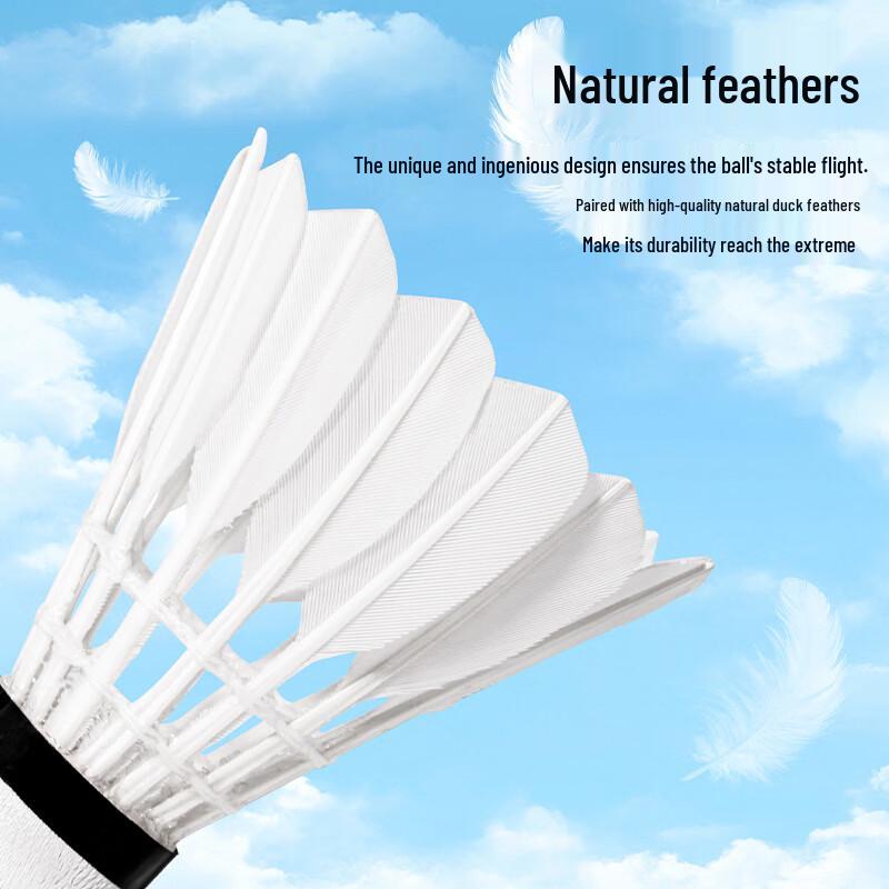 Peak Chuanyun 06 Duck Feather Badminton Shuttlecocks (12-Pack)