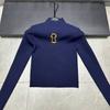 Solid Spliced Metal Buckle Slimming T Shirts for Women Turtleneck Sleeveless Minimalist T Shirt Female Fashion New